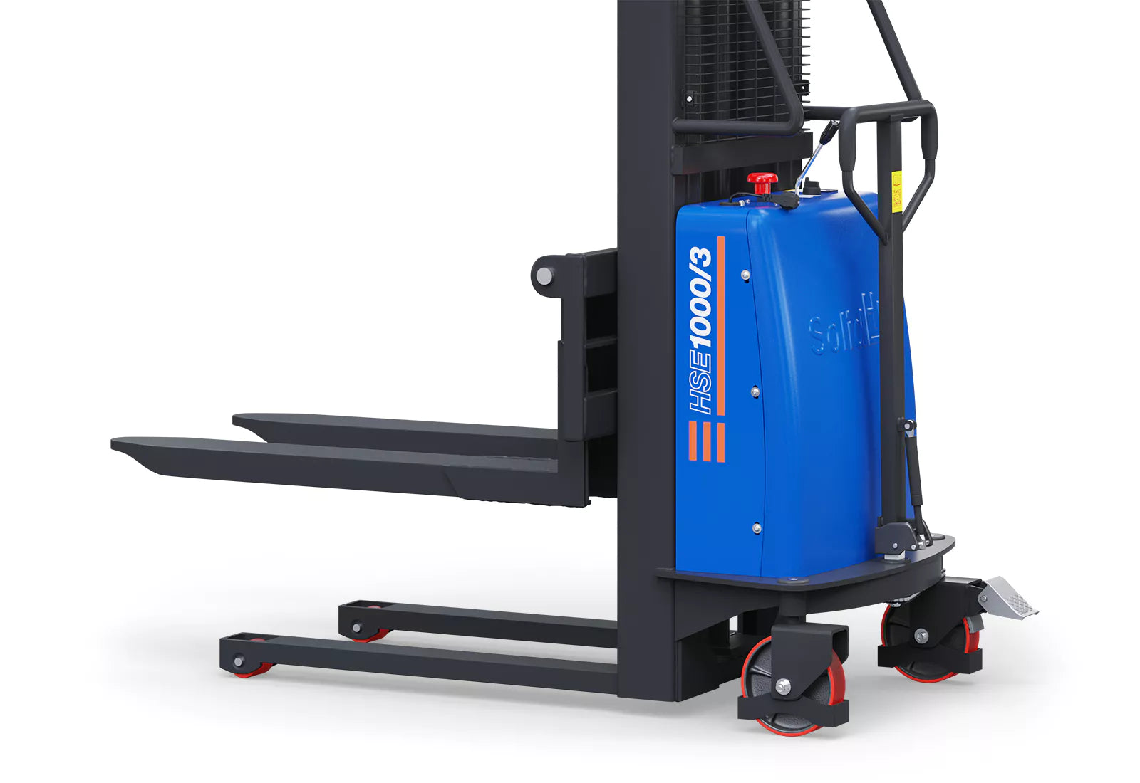 Gerbeur semi-électrique SolidHub HSE1000/3, Hauteur de levage 85 – 3.000 mm, 1.000 kg